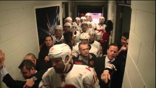 Tortorella in a Fight in the Flames Hallway  Jan 18th 2014 HD [upl. by Nakhsa318]