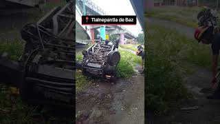 Tlalnepantla de Baz  Camioneta cae de puente vehicular regionmx [upl. by Fotzsyzrk]