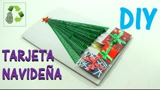 DIY TARJETA NAVIDEÑA RECICLAJE Ecobrisa [upl. by Sayer]