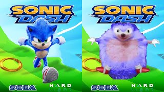 Sonic Dash vs Real Life Sonic the Hedgehog Run Movie Sonic vs All Bosses Eggman Zazz All Characters [upl. by Dj]