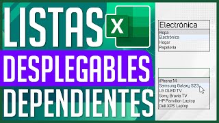 Listas Desplegables Dependientes en Excel SIN MACROS 2024 2 Métodos Fáciles y Rápidos [upl. by Koral]