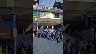 Amalie Arena 🏒 tampa lightning gobolts downtown channelside hockey bites drinks [upl. by Eillom]