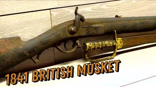 Gun Restoration 1841 British Officers Musket with sword [upl. by Donetta]