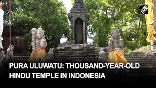 Pura Uluwatu Temple A thousandyearold Hindu temple in Indonesia [upl. by Nwadrebma]