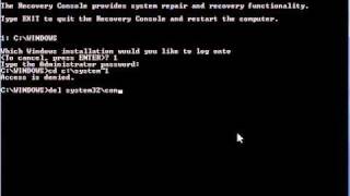 System Restore Using the Recovery Console in Windows XP [upl. by Nylirret]