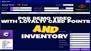 Simple POS with Loyalty Program  Points and Inventory Management  Windows Form C  Demo  Part 1 [upl. by Ettenowtna827]