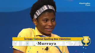 2021 Scripps National Spelling Bee Finals Winning Moment [upl. by Acirema288]