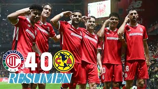 TOLUCA 40 AMÉRICA J17  GOLEADA en el infierno [upl. by Nitsirc]