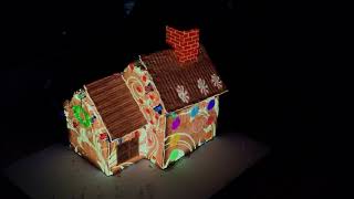 Projection Mapped Gingerbread House with Arduino 2017 [upl. by Langbehn911]