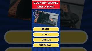 Country shaped like a boot education digiwebcourse MyQuizify quizjey quizmaster575 [upl. by Bertold]