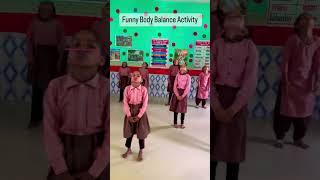 Funny body balance activity Lazy lad dancevideo school game funnygame funloving lazylad [upl. by Ateekahs]