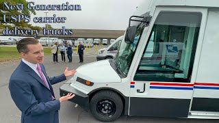 Next Generation Electric Postal Trucks [upl. by Nosemyaj]