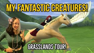 Tour to show you my fantastic creatures❕ Part 1 The grasslands❕🌿🪵 [upl. by Adilem]