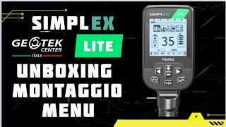 Metal Detector Nokta Simplex Lite  Unboxing Montaggio Impostazioni Menu [upl. by Leesen]