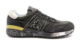 Premiata uomo sneakers Lander militare SKU LANDER3244 [upl. by Annohsed]