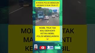 Mobil truk dan mobil polisi saling kejarpolisitruckberitaterkini masukberandaviralvideoshorts [upl. by Aicirpac]