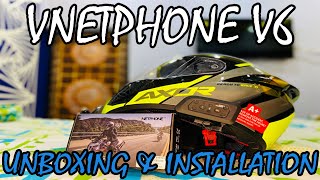 VNETPHONE V6 INTERCOM  UNBOXING amp INSTALLATION [upl. by Villada523]