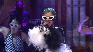 Cardi B  Bartier CardiBodak Yellow Medley SNL Performance [upl. by Yuji]