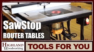 SawStop Router Tables [upl. by Celin]