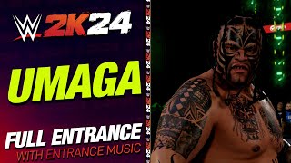 UMAGA WWE 2K24 ENTRANCE  WWE2K24 UMAGA ENTRANCE THEME [upl. by Alhahs]