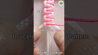 168 Bracelet Knitting Tutorial Macrame shorts macrametutorial tricks howto craftideas [upl. by Elades]