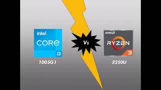 AMD Ryzen 3 3250U vs Intel i3 10th gen 1005G1  Budget laptop Processor Comparison [upl. by Everett257]