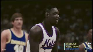 NBA2K24 MyLeague April 4th 1984 Indiana Pacers 867 vs New Jersey Nets5520 [upl. by Mendel]