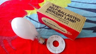 EYE 100watt White Self Ballasted Mercury Vapor Light Bulb [upl. by Elvin584]