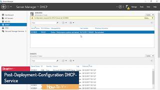 GUI Installation DHCP Service  Die Post Deployment Configuration [upl. by Nnagem]