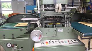 Kolbus embossing press PE 70 by wwwkrusebsatcom Machine [upl. by Brok762]