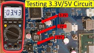 Laptop Motherboard Repair Guide Signal Tracking Voltage Troubleshooting Testing 33V 5V Circuits [upl. by Ained]