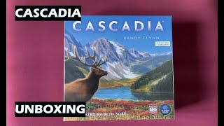 Unboxing Cascadia Board Game Kickstarter Edition [upl. by Culosio]