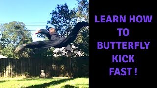 HOW TO BUTTERFLY KICK  B KICK [upl. by Murtha]