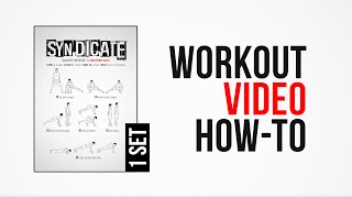 Syndicate Workout  HowTo   One Set  by DAREBEE [upl. by Apostles480]