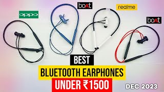 Top 5 Best Neckband Under ₹1500 2023 ⚡ Bluetooth Earphones under 1500 ⚡ Wireless Neckband 1500 [upl. by Rempe]