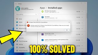 Cant Uninstall quotProgram  game  Appquot Windows cannot find Uninstallexe Unins000exe  How To Fix ✅ [upl. by Downes136]