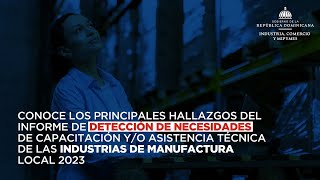 Webinar Detección de Necesidades de Capacitación de las Industrias de Manufactura Local 2023 [upl. by Aitam]