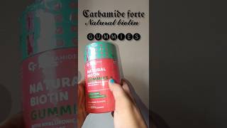 Carbamide Forte collagen and biotin gummies unboxing 🩷🤌 gummies ytshorts [upl. by Rafaj871]