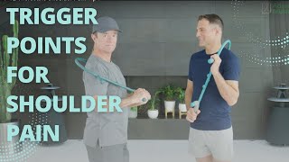 Trigger Points for Shoulder Pain  Using a Theracane  w Tim Sawyer PT [upl. by Wagoner]