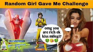 Random CUTE amp INNOCENT Girl Neha Shocked After Seeing My Inventory😳 amp Challenge Me For 1v1😂 [upl. by Anasus]