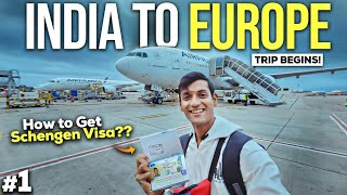 India to Paris France ✈️  How to Get France Schengen Visa for Indians [upl. by Atika]