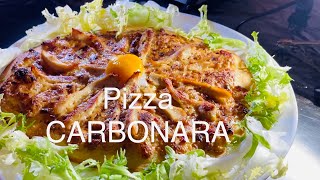 Recette pizza à la carbonara  mode de ouf [upl. by Okihcim886]