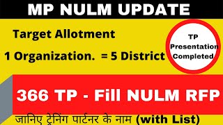 NULM Update 2021 Madhya Pradesh  Target Allocation All TP Coming soon [upl. by Ram581]