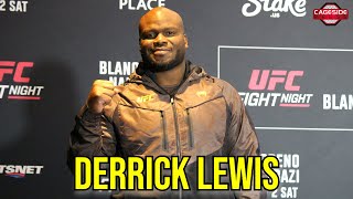 Derrick Lewis says he couldnt get a fight and hates DC but wont say why  UFC Edmonton [upl. by Haines]