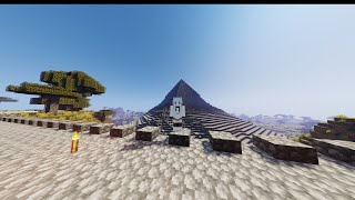 How to make a lava cast pyramid in minecraft [upl. by Lee]