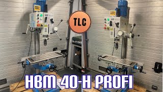 HBM 40H Profi DrillMill Milling Machine Drill Press Säulenbohrmaschine Fräsmaschine [upl. by Holmes161]