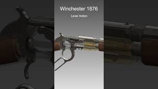 American Lever Action Rifle  Legendary Winchester Model 1876 Rifle  How It Works [upl. by Kliment597]