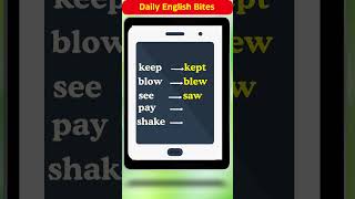 Daily English Bites  5 Irregular Verbs You Need to Know Quick Past Tense Guide esllearners [upl. by Davina]