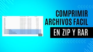 Como comprimir un archivo en ZIP o RAR [upl. by Aicirtel]