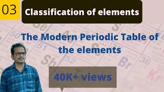 Classification of element class 10class 11  The Modern periodic Table of the elements [upl. by Arutnev]